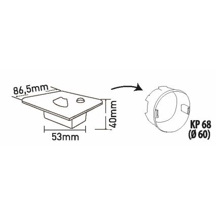 LED Osvetljenje stepeništa sa senzorom pokreta LED/1,5W/230V 3000K/4000K/6500K