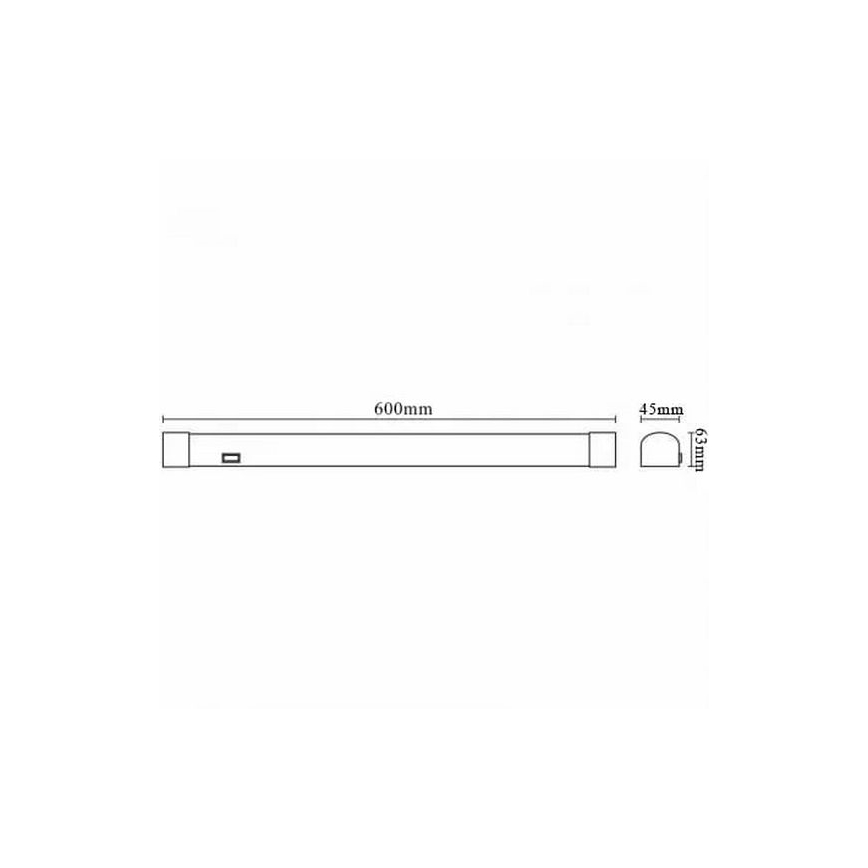 LED osvetljenje za kupatilsko ogledalo LED/15W/230V 60 cm IP44 sjajni hrom