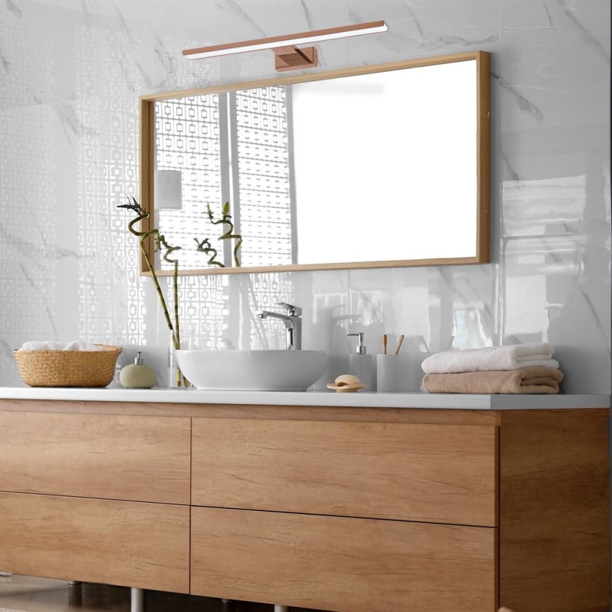 LED osvetljenje za kupatilsko ogledalo SHINE LED/13,8W/230V 60 cm IP44 roze zlato