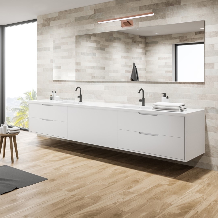 LED osvetljenje za kupatilsko ogledalo SHINE LED/13,8W/230V 60 cm IP44 roze zlato