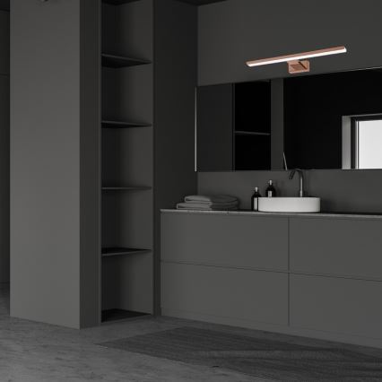 LED osvetljenje za kupatilsko ogledalo SHINE LED/13,8W/230V 60 cm IP44 roze zlato