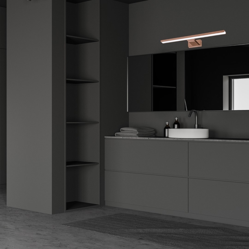 LED osvetljenje za kupatilsko ogledalo SHINE LED/13,8W/230V 60 cm IP44 roze zlato