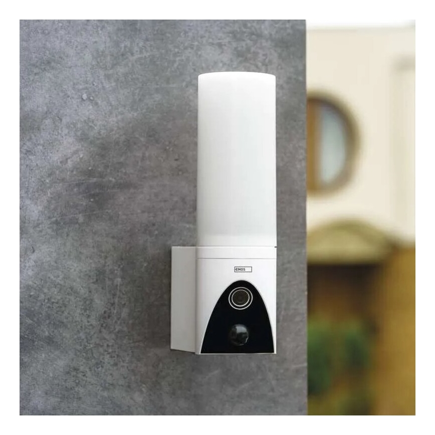 LED Pametna spoljašnja kamera sa svetlom GoSmart LED/12W/230V IP65 Wi-Fi Tuya bela