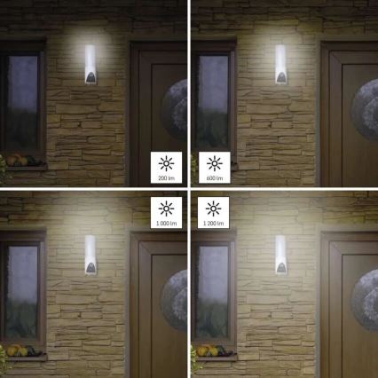 LED Pametna spoljašnja kamera sa svetlom GoSmart LED/12W/230V IP65 Wi-Fi Tuya bela