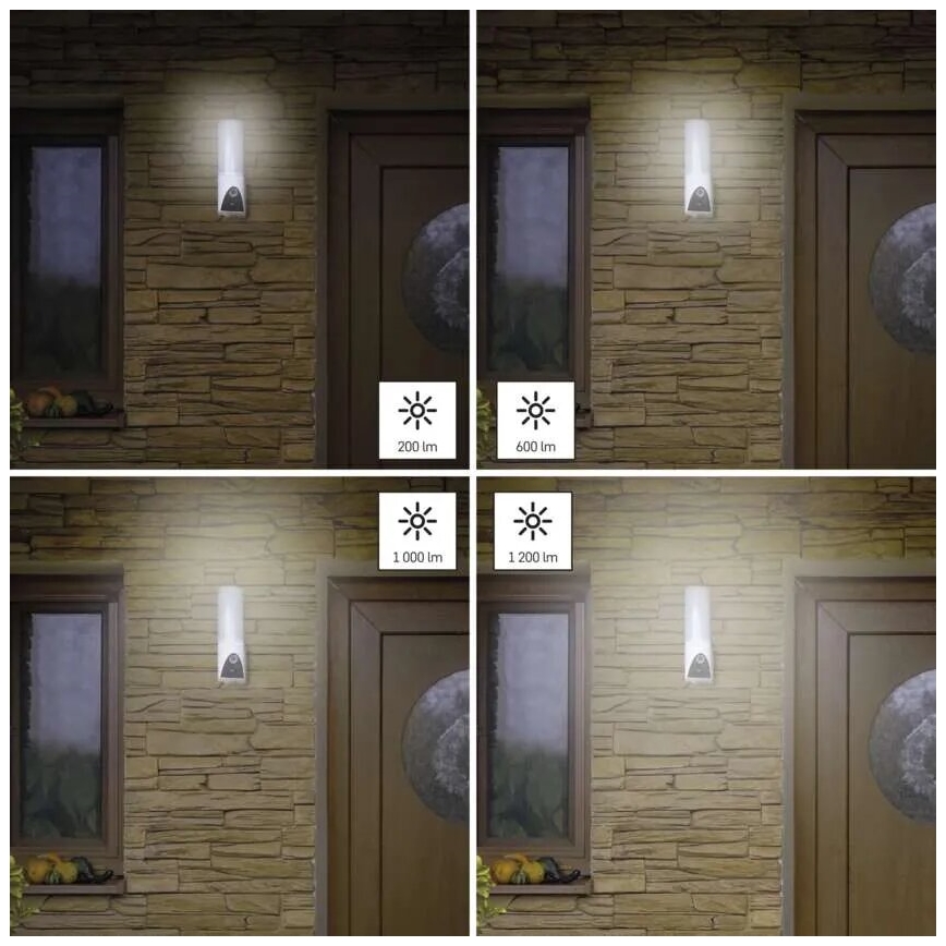 LED Pametna spoljašnja kamera sa svetlom GoSmart LED/12W/230V IP65 Wi-Fi Tuya bela