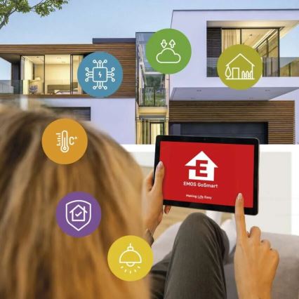 LED Pametna spoljašnja kamera sa svetlom GoSmart LED/12W/230V IP65 Wi-Fi Tuya bela