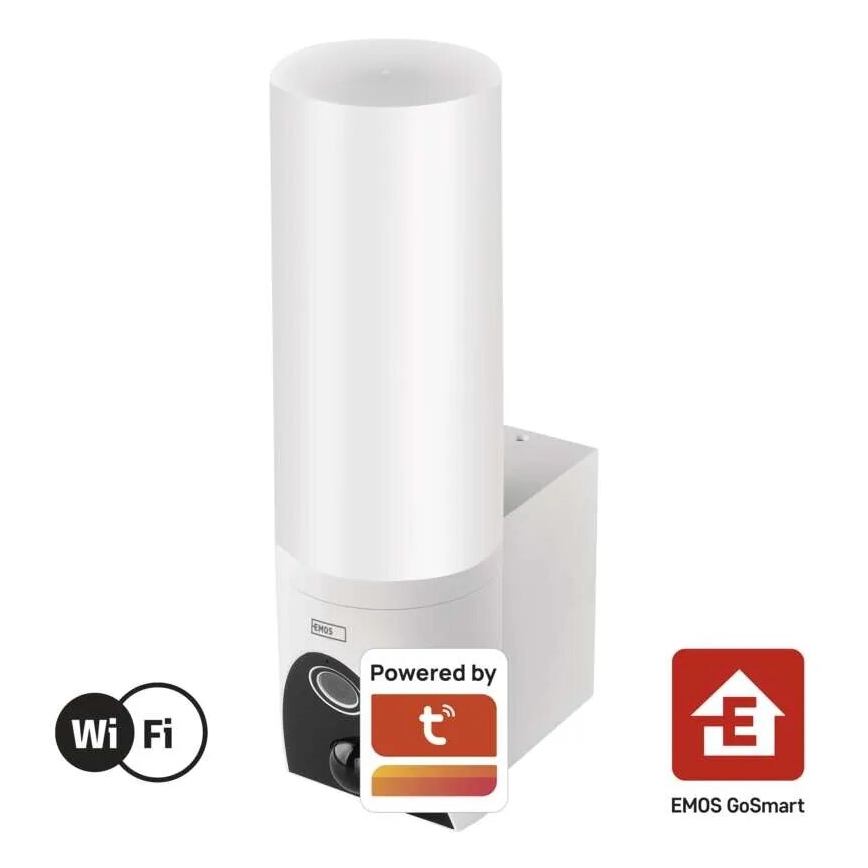 LED Pametna spoljašnja kamera sa svetlom GoSmart LED/12W/230V IP65 Wi-Fi Tuya bela