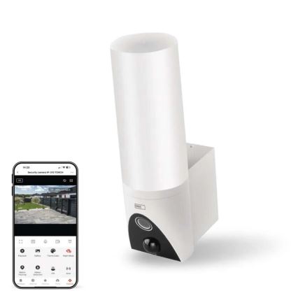 LED Pametna spoljašnja kamera sa svetlom GoSmart LED/12W/230V IP65 Wi-Fi Tuya bela