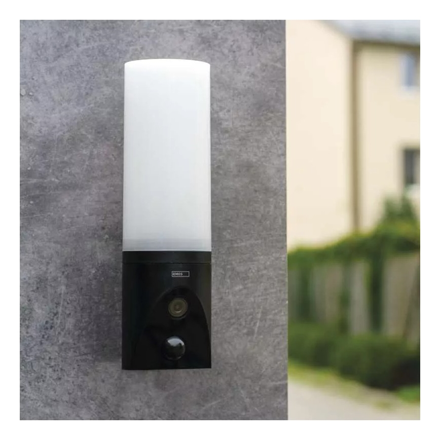 LED Pametna spoljašnja kamera sa svetlom GoSmart LED/12W/230V 3200K IP65 Wi-Fi Tuya crno