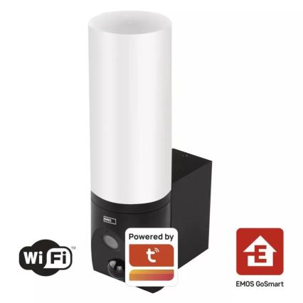 LED Pametna spoljašnja kamera sa svetlom GoSmart LED/12W/230V 3200K IP65 Wi-Fi Tuya crno