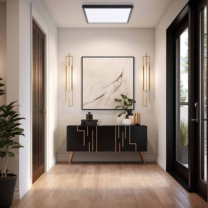 LED Panel LED/60W/230V 4000K 60x60 cm crno