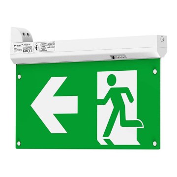 LED Panik lampa EMERGENCY EXIT LED/2,5W/230V 4u1 6000K