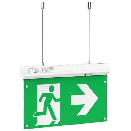 LED Panik lampa EMERGENCY EXIT LED/2,5W/230V 4u1 6000K