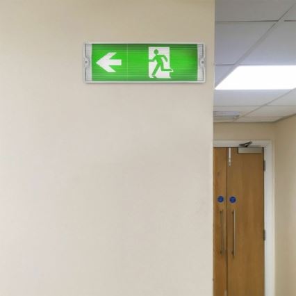 LED Panik lampa EMERGENCY EXIT LED/3W/230V 6400K IP65