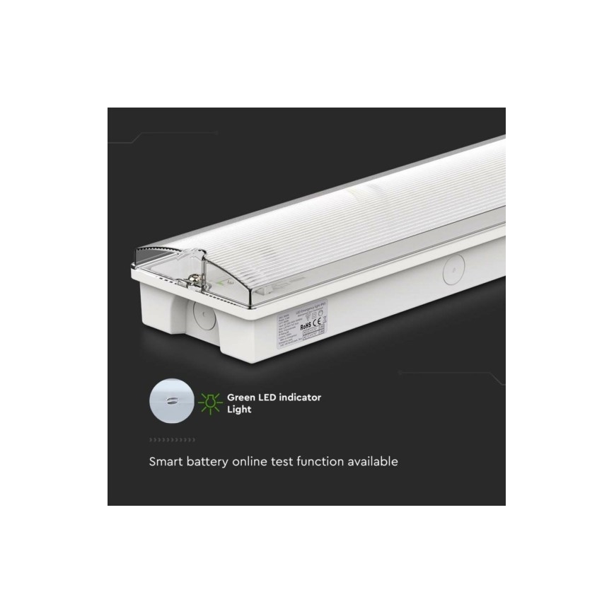 LED Panik lampa EMERGENCY EXIT LED/3W/230V 6400K IP65