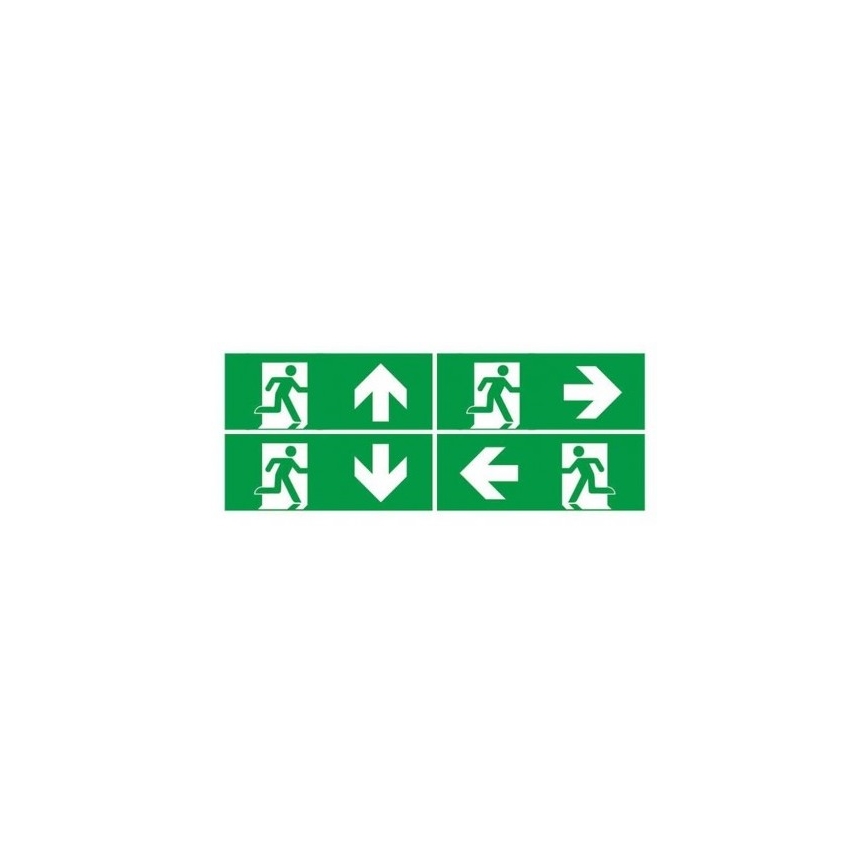 LED Panik lampa sa redovnim testom funkcionalnosti EMERGENCY EXIT LED/3W/230V 6400K IP65