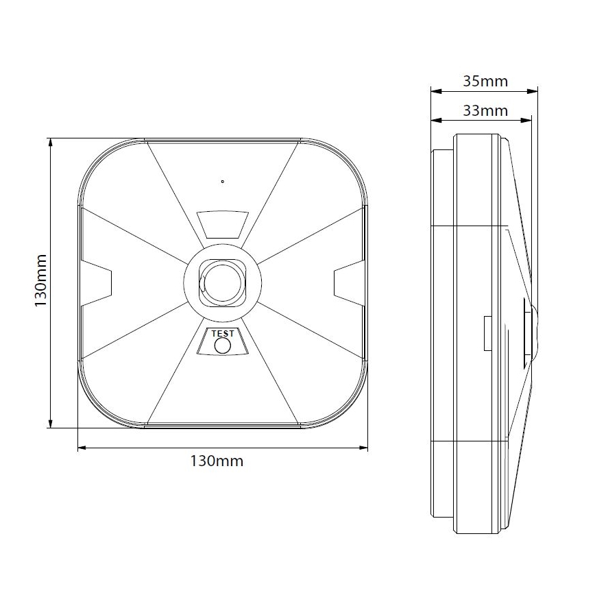 LED Panik lampa GATRION LED/3W/230V 6000K IP54