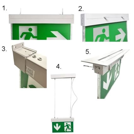 LED Panik lampa LED/2W/230V 6000K 1500 mAh