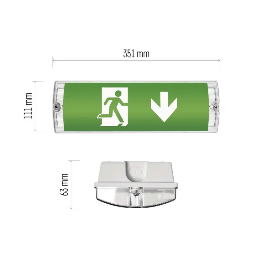 LED Panik lampa LED/3W/230V 6000K IP65