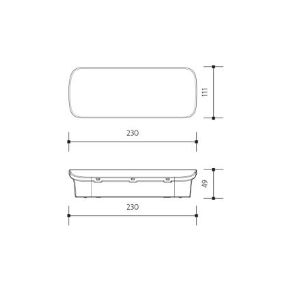 LED Panik lampa VIRGO EVO LED/1W/230V 6000K IP65