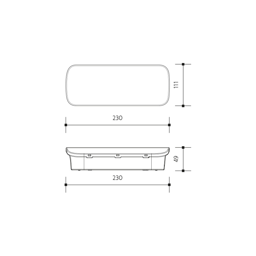 LED Panik lampa VIRGO EVO LED/1W/230V 6000K IP65