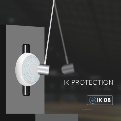 LED Panik plafonjera sa senzorom LED/8W/16W/20W/230V IP65 3000/4000/6500K
