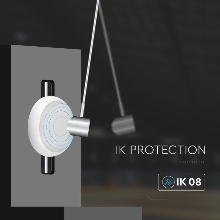 LED Panik plafonjera sa senzorom LED/8W/16W/20W/230V IP65 3000/4000/6500K