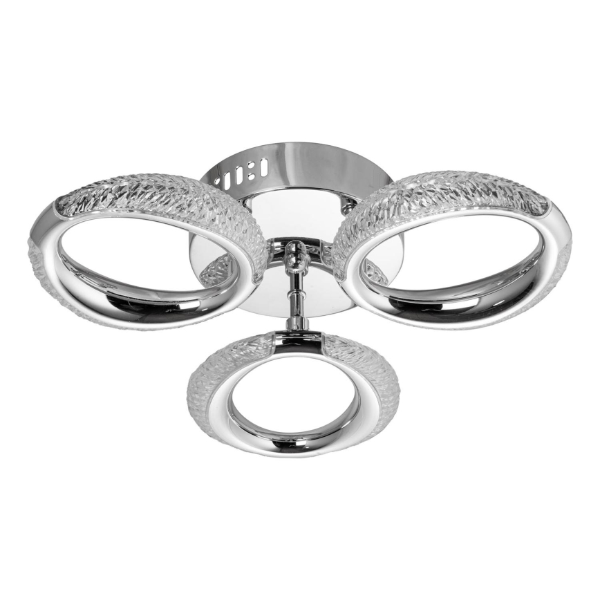 LED Plafonjera 3xLED/14W/230V 3000-5000K pr. 35 cm sjajni krom