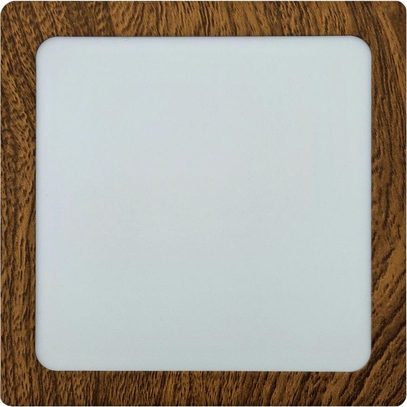LED Plafonjera BLOCK LED/12W/230V 4200K 16,3x16,3 cm braon