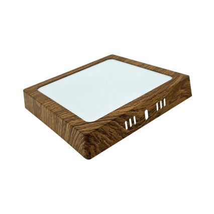 LED Plafonjera BLOCK LED/12W/230V 4200K 16,3x16,3 cm braon