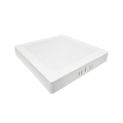 LED Plafonjera BLOCK LED/18W/230V 4000K 21,4x21,4 cm bela
