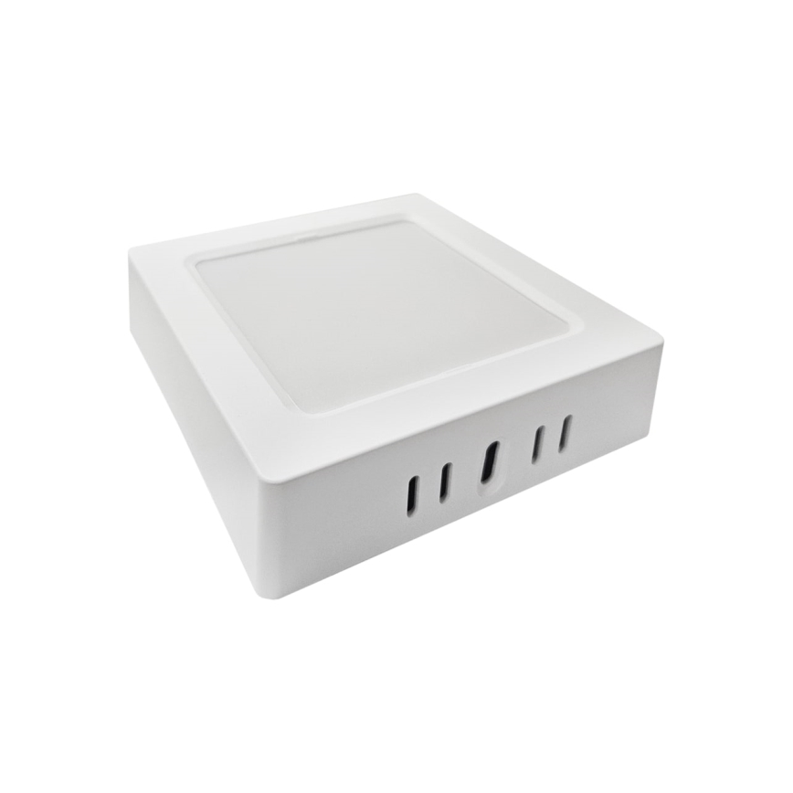 LED Plafonjera BLOCK LED/6W/230V 4000K 12x12 cm bela