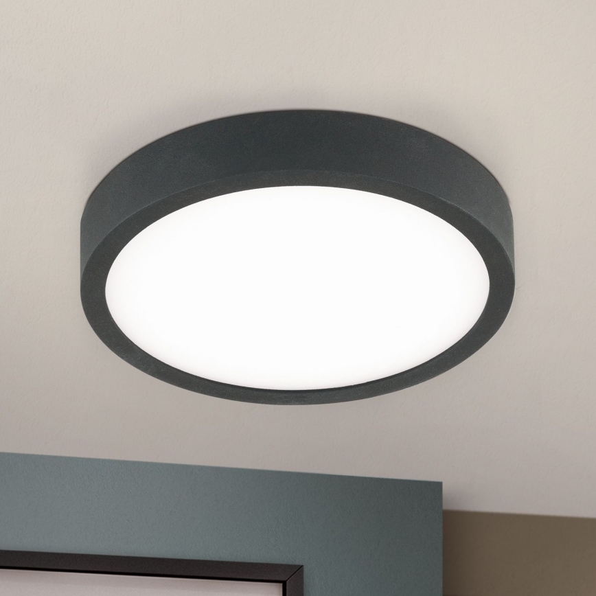 LED Plafonjera BULLY LED/12W/230V pr. 14 cm crno