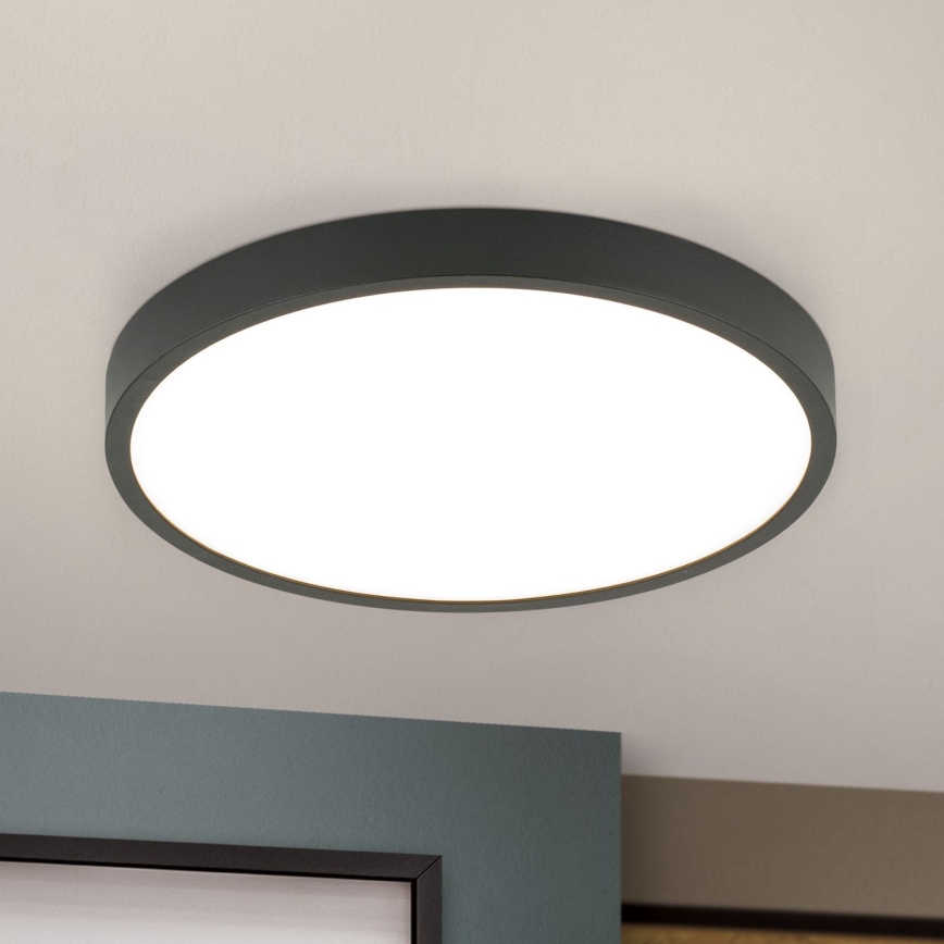 LED Plafonjera BULLY LED/24W/230V pr. 24 cm crno