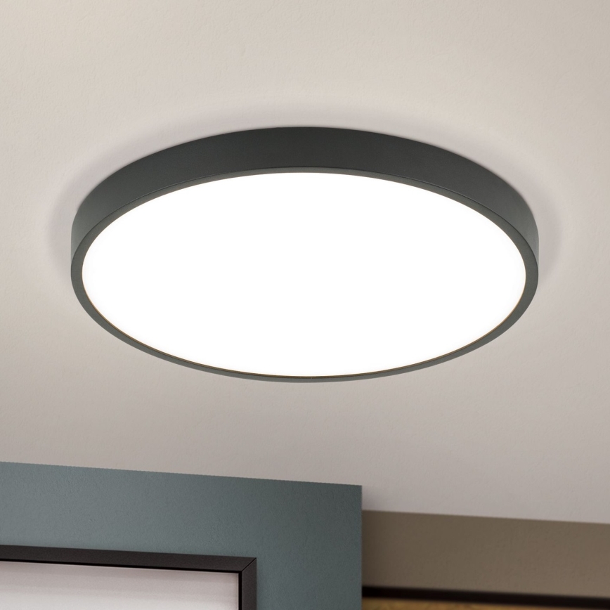 LED Plafonjera BULLY LED/28W/230V pr. 28 cm crno