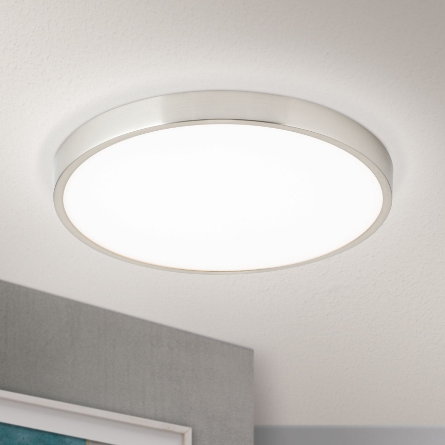 LED Plafonjera BULLY LED/28W/230V pr. 28 cm mat krom