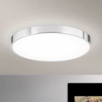 LED Plafonjera BULLY LED/28W/230V pr. 28 cm sjajni krom