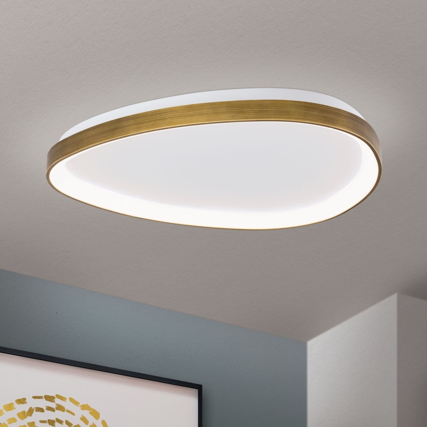 LED Plafonjera CHARLIE LED/48W/230V pr. 65 cm zlatna