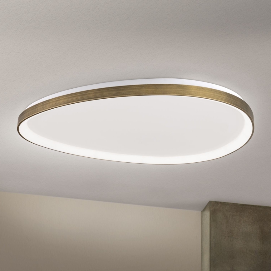 LED Plafonjera CHARLIE LED/72W/230V pr. 80 cm zlatna