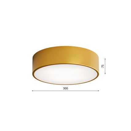 LED Plafonjera CLEO LED/24W/230V 4000K pr. 30 cm zlatna