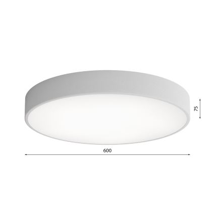 LED Plafonjera CLEO LED/69W/230V 3000K pr. 60 cm sivo