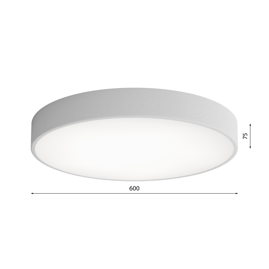 LED Plafonjera CLEO LED/69W/230V 3000K pr. 60 cm sivo