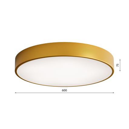 LED Plafonjera CLEO LED/69W/230V 4000K pr. 60 cm zlatna