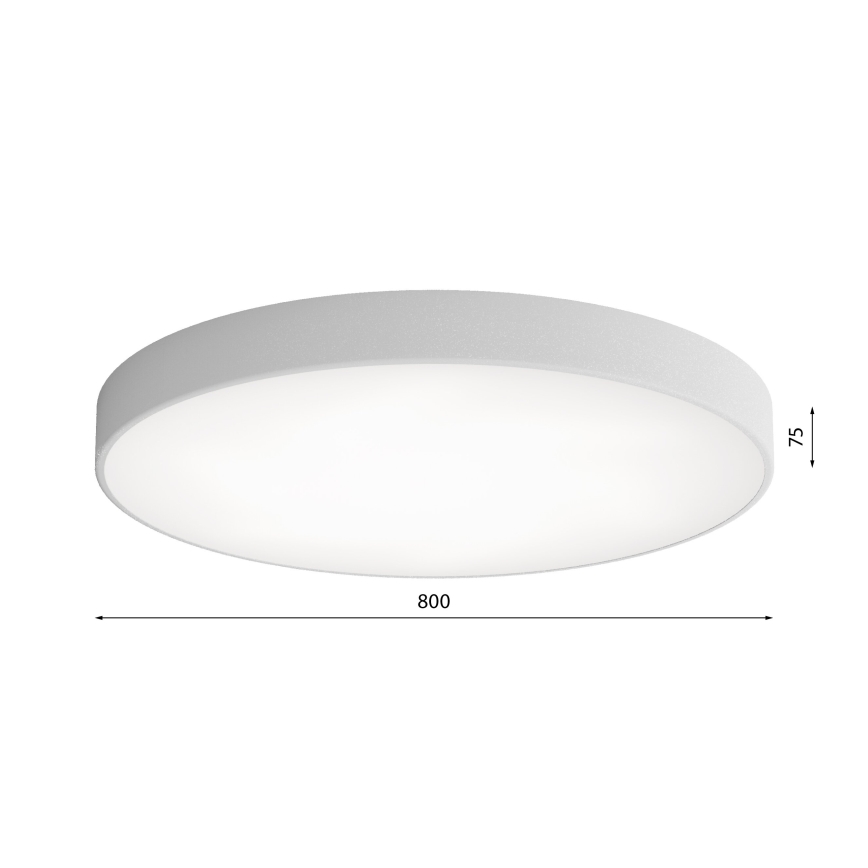 LED Plafonjera CLEO LED/96W/230V 3000K pr. 80 cm sivo