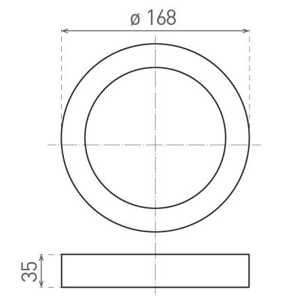 LED Plafonjera FENIX LED/12W/230V 2900/3900/5800K pr. 16,8 cm bela