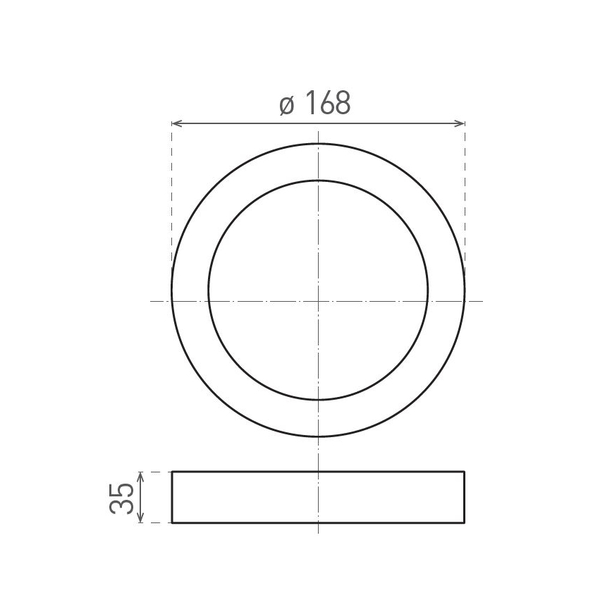 LED Plafonjera FENIX LED/12W/230V 2900/3900/5800K pr. 16,8 cm bela