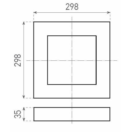 LED Plafonjera FENIX LED/24W/230V 3800K 29,8 cm