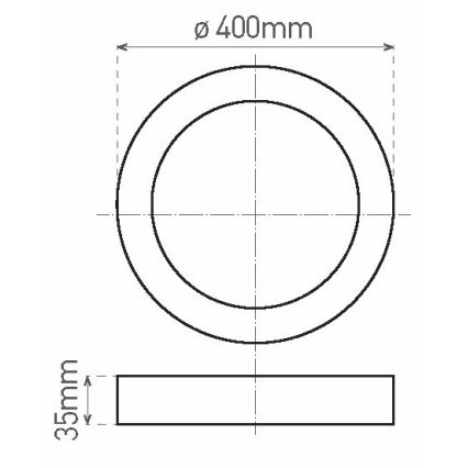 LED Plafonjera FENIX LED/32W/230V 3800K pr. 40 cm