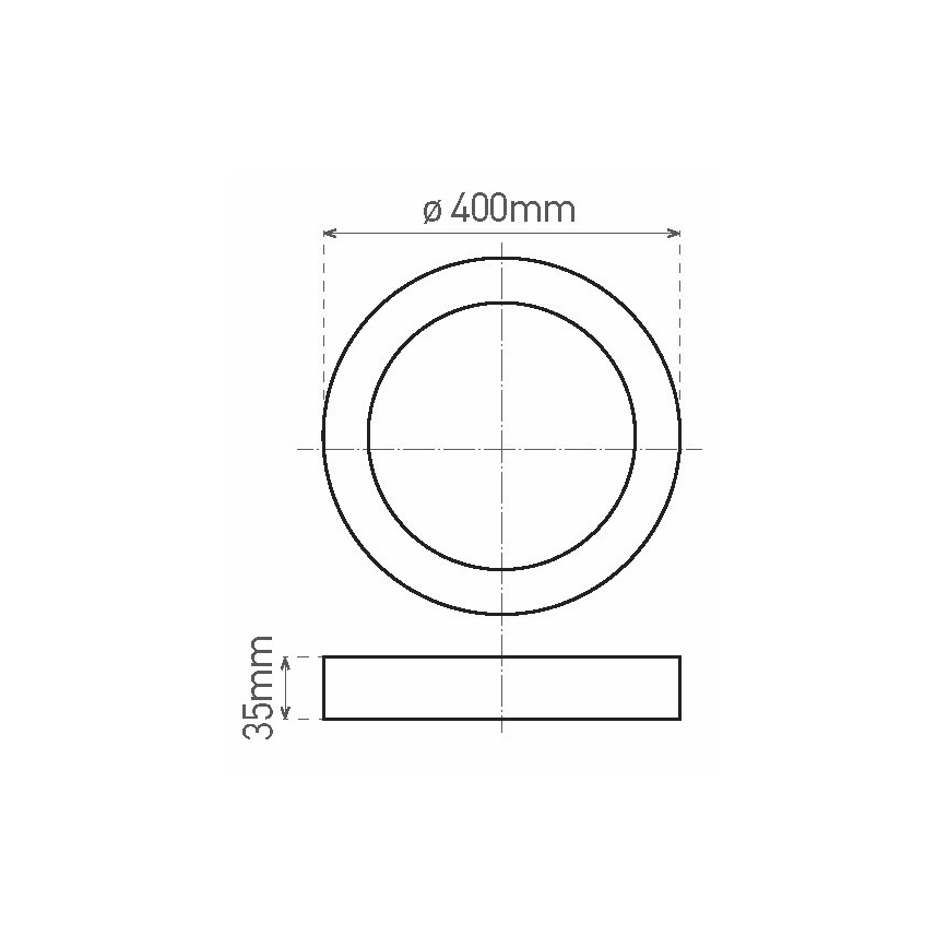 LED Plafonjera FENIX LED/32W/230V 3800K pr. 40 cm