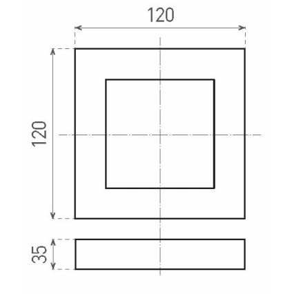 LED Plafonjera FENIX LED/6W/230V 3800K 12 cm